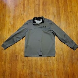 Mens Under Armour quarter zip lg gray